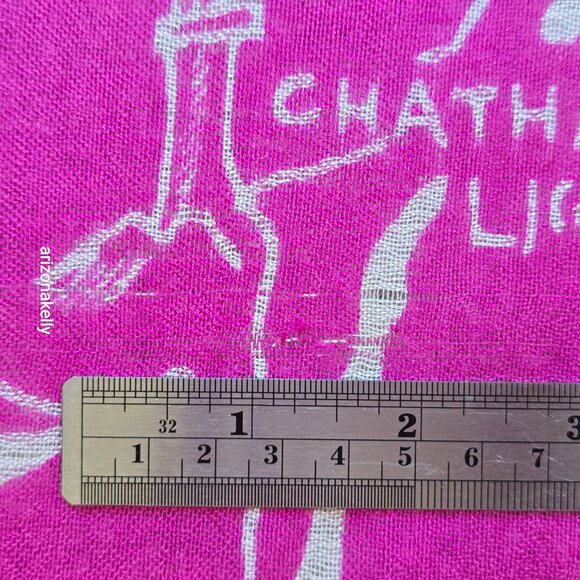 RARE J. Crew *PINK* Wool Scarf Cape Cod Map Massachusetts Beach Provincetown - Picture 9 of 13